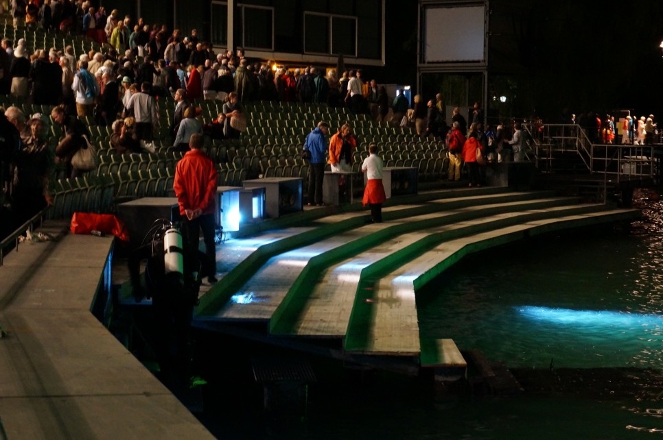 Bregenz Festival The Magic Flute - Diver ascending after the show