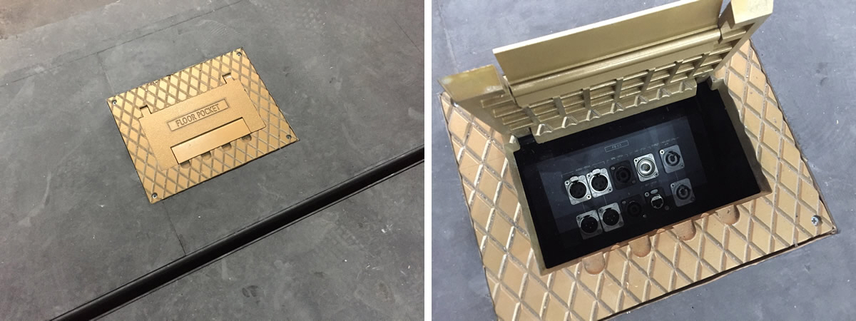 Venue cable infrastructure - Stage floor box