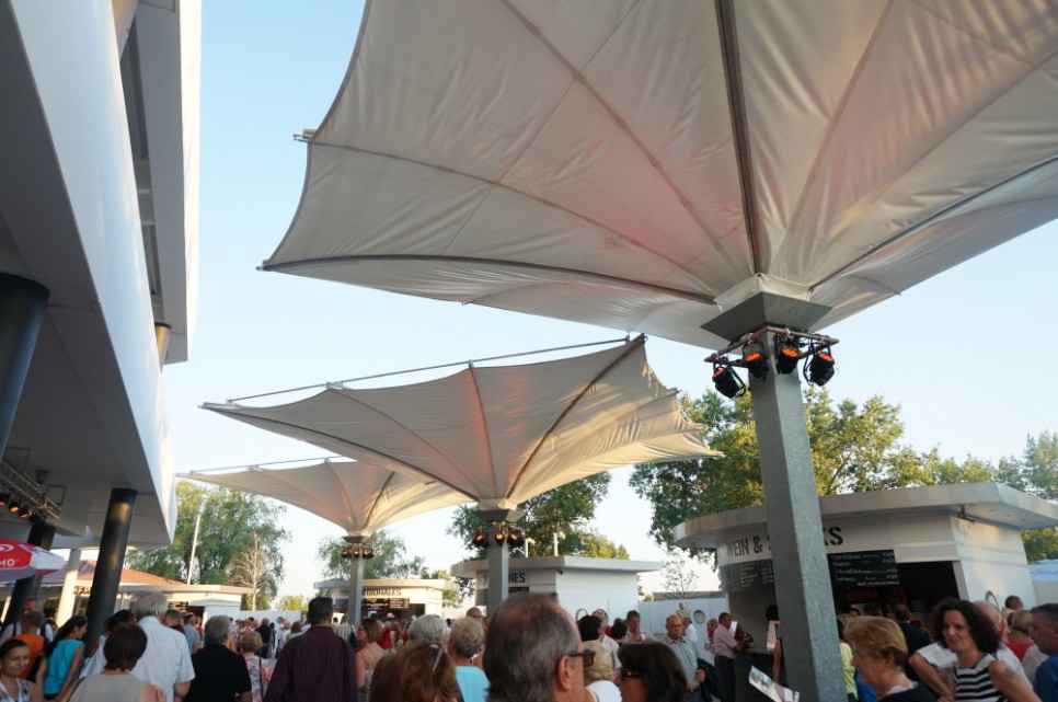 Mörbisch Lake Stage - Large Crowd and Scenic Lighting