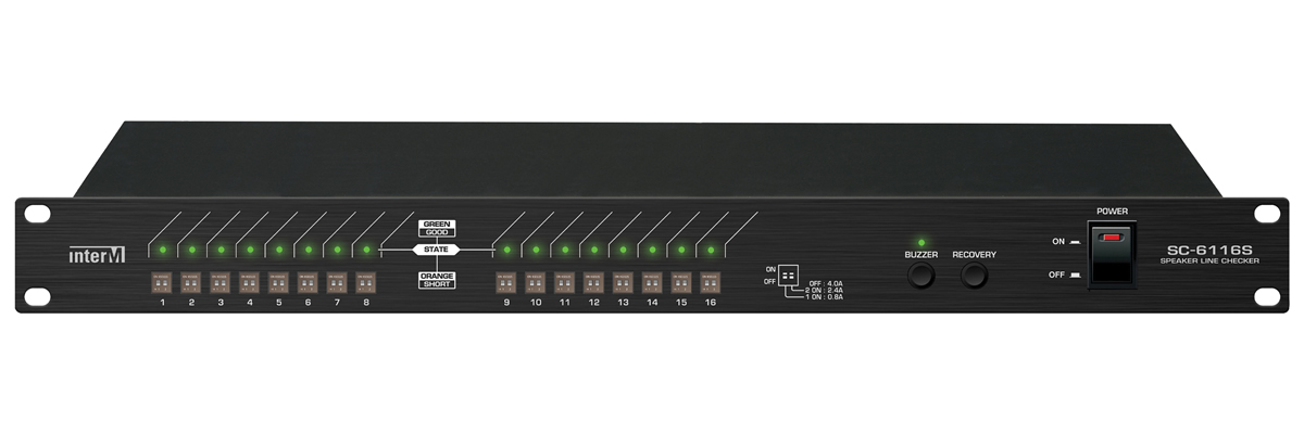 Current-based Speaker Line Checker - Inter-M's SC-6116S