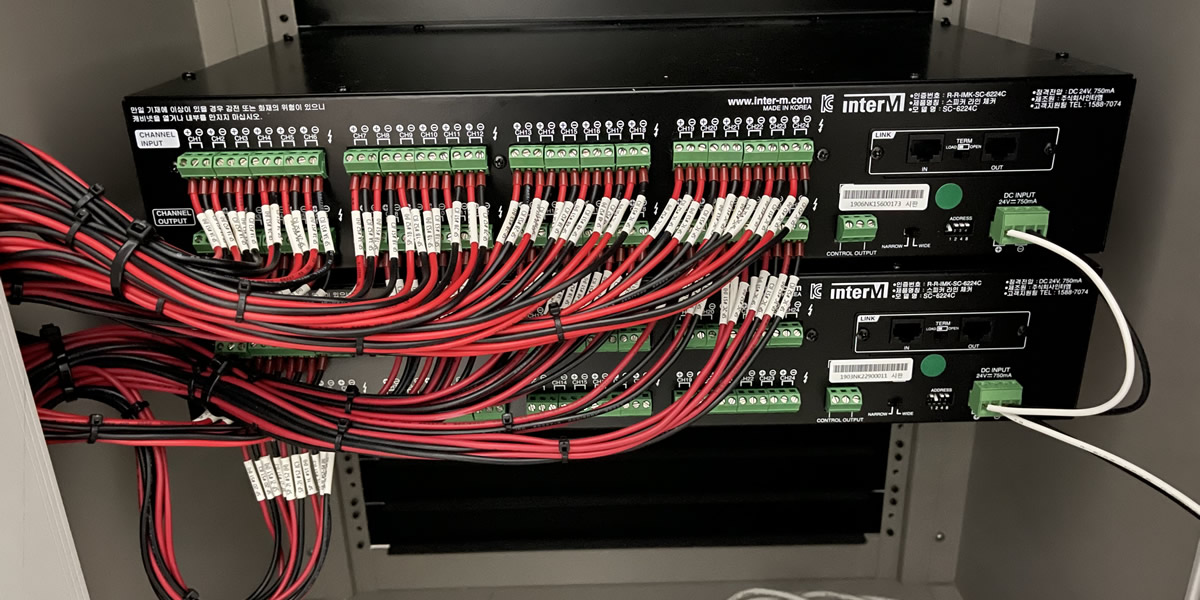 Speaker Line Checker connected with KIV stranded wire cable