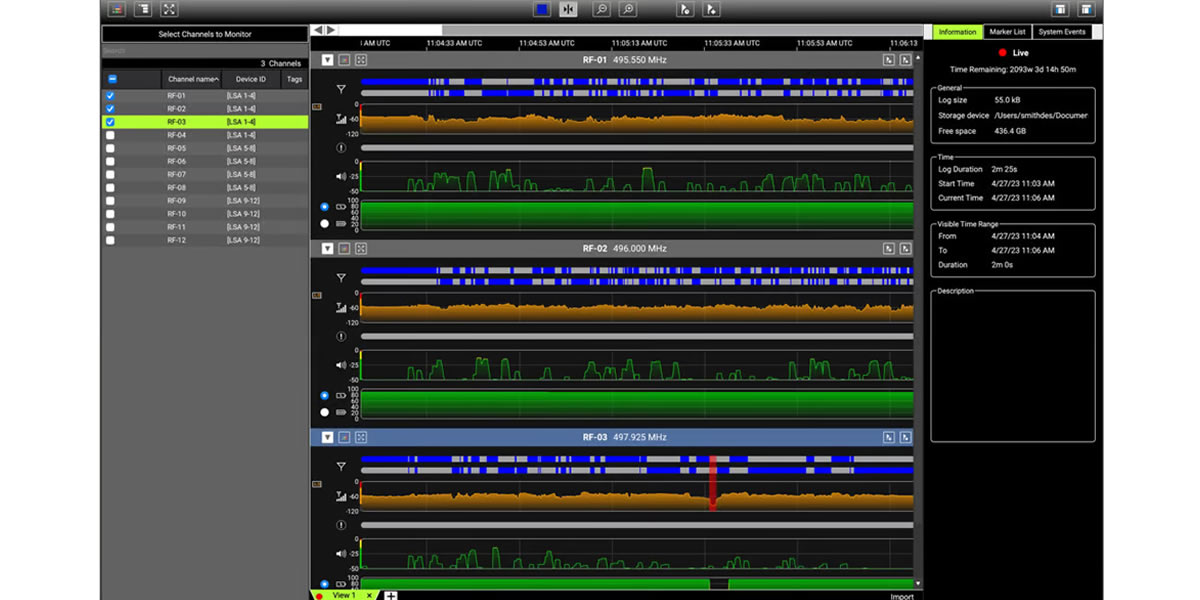 Wireless Microphone Management Software